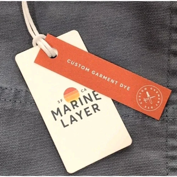 Marine Layer Saturday Short Men's XL Vintage Indigo Blue Drawstring NEW NWT $84 - Picture 12 of 16